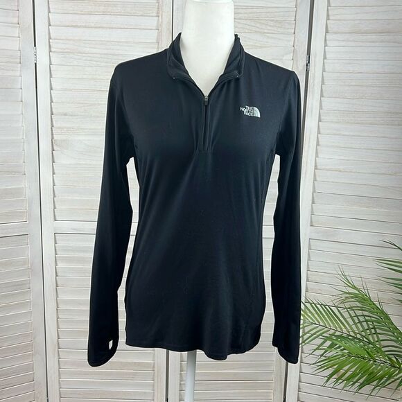 The North Face Black 1/4 Zip Pullover Base Layer Medium - Picture 1 of 9
